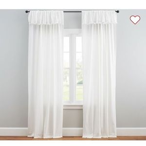 Pottery Barn Nailah ruffle curtain NEW